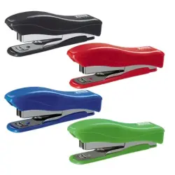 Petrus 200 Liliput Recycled Grapadora + 1 Caja de 1.000 Grapas 23/6 - Hasta 12 Hojas - Grapas 23/6 - Fabricada con un 85% de Pla