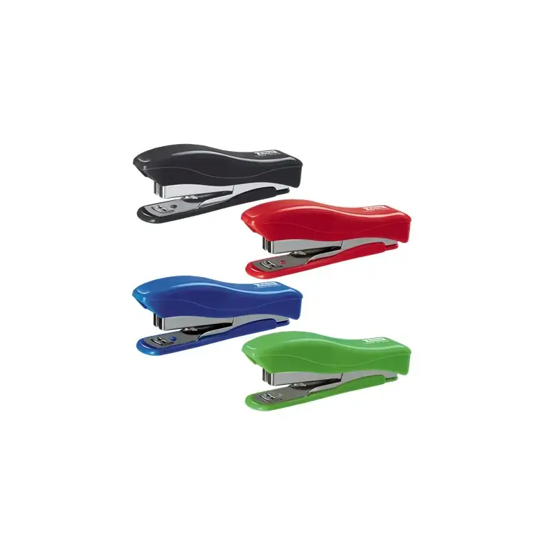 Petrus 200 Liliput Recycled Grapadora + 1 Caja de 1.000 Grapas 23/6 - Hasta 12 Hojas - Grapas 23/6 - Fabricada con un 85% de Pla