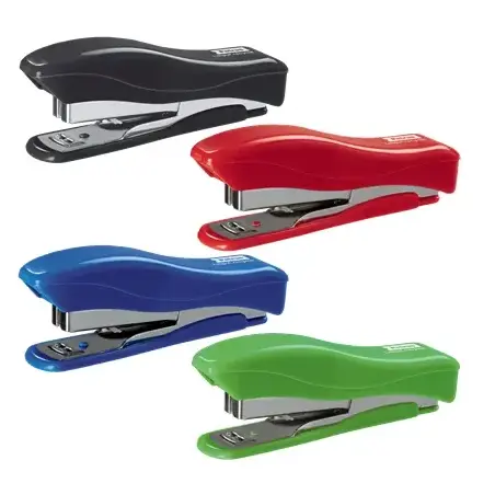 Petrus 200 Liliput Recycled Grapadora + 1 Caja de 1.000 Grapas 23/6 - Hasta 12 Hojas - Grapas 23/6 - Fabricada con un 85% de Pla