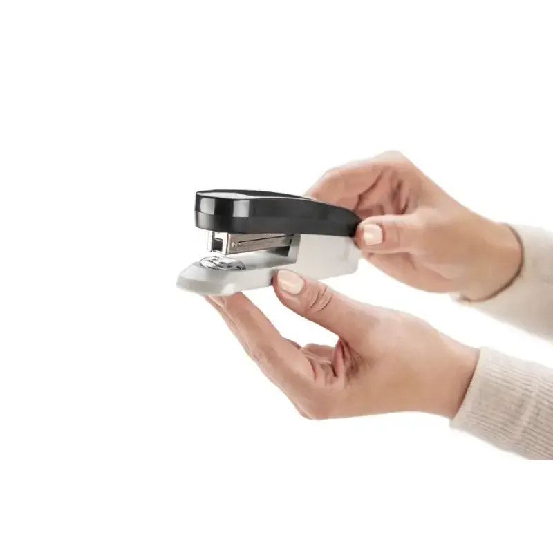 Novus Evolution E 20 Grapadora de Sobremesa + Caja de 200 Grapas 24/6 - Hasta 20 Hojas - Grapado Cerrado, Abierto y Clavado - Co