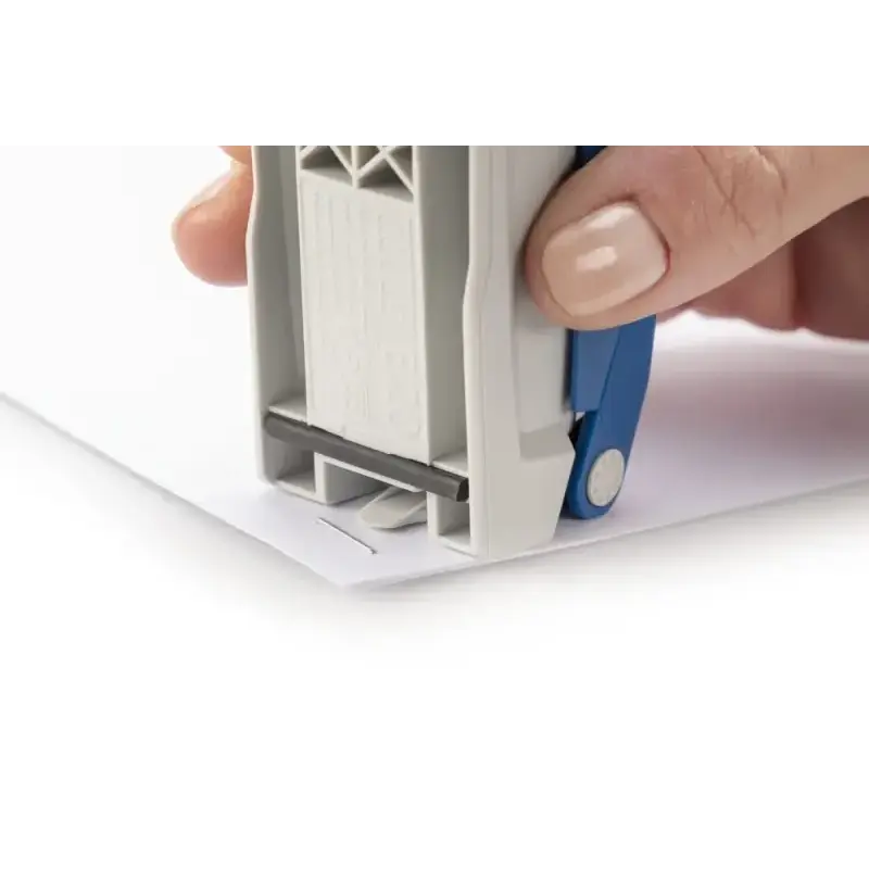 Novus Evolution E 20 Grapadora de Sobremesa + Caja de 200 Grapas 24/6 - Hasta 20 Hojas - Grapado Cerrado, Abierto y Clavado - Co