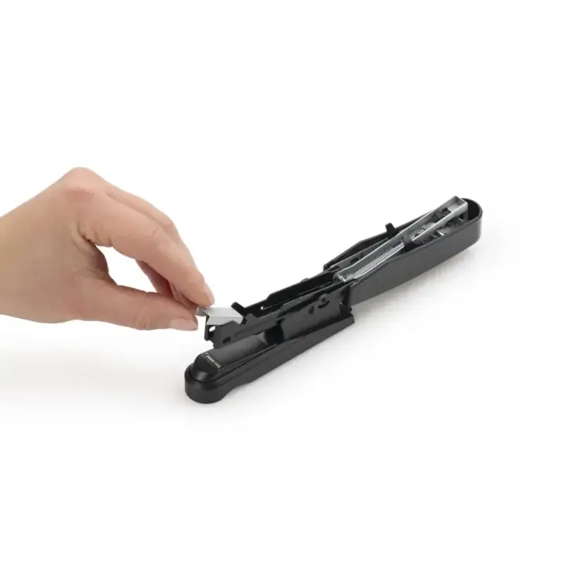 Novus B10FC re+new Grapadora de Sobremesa - Fabricada con 95% de Plastico Reciclado - Hasta 20 Hojas - Grapado Plano y Clavado -