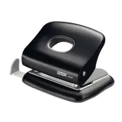 Rapid FC20 Taladro Perforador - Hasta 20 Hojas - Facil Vaciado - Punzones 5.5mm - Color Negro | Ahorro Imprimiendo