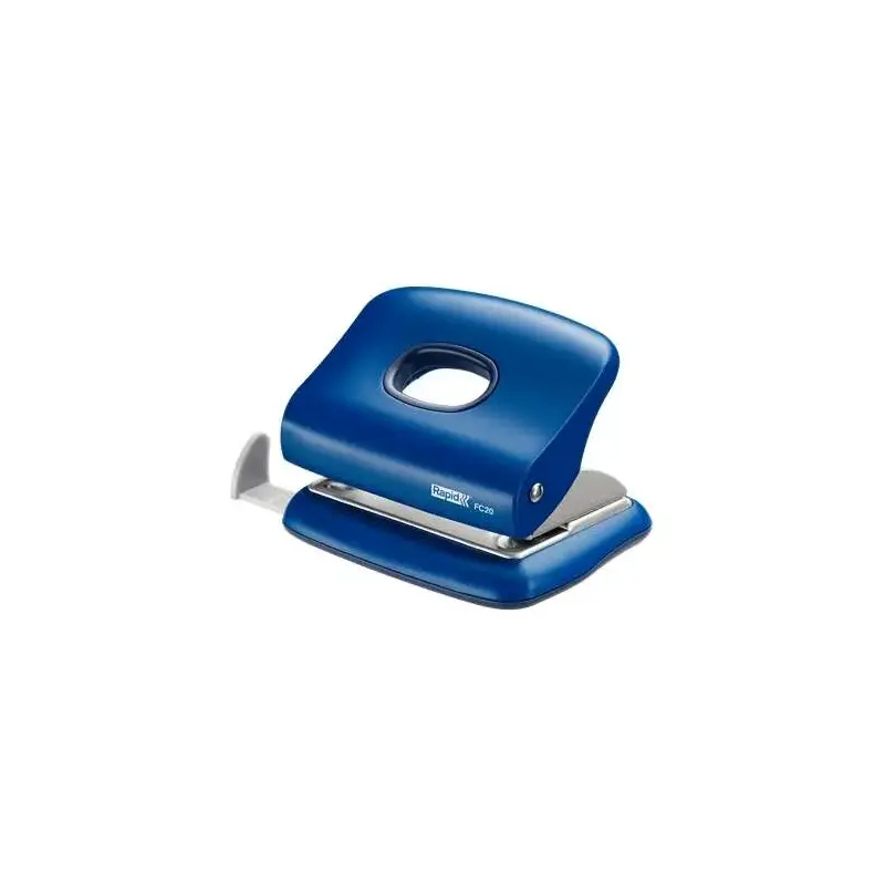 Rapid FC20 Taladro Perforador - Hasta 20 Hojas - Facil Vaciado - Punzones 5.5mm - Color Azul | Ahorro Imprimiendo