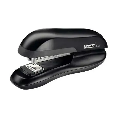 Rapid F16 Grapadora de Sobremesa - Hasta 30 Hojas - Grapado Abierto, Cerrado y Clavado - Color Negro | Ahorro Imprimiendo