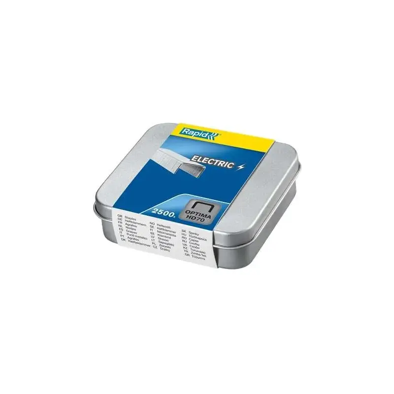 Rapid Optima HD70 Caja de 2500 Grapas HD70 - Hasta 70 Hojas - Acero de Alta Calidad | Ahorro Imprimiendo