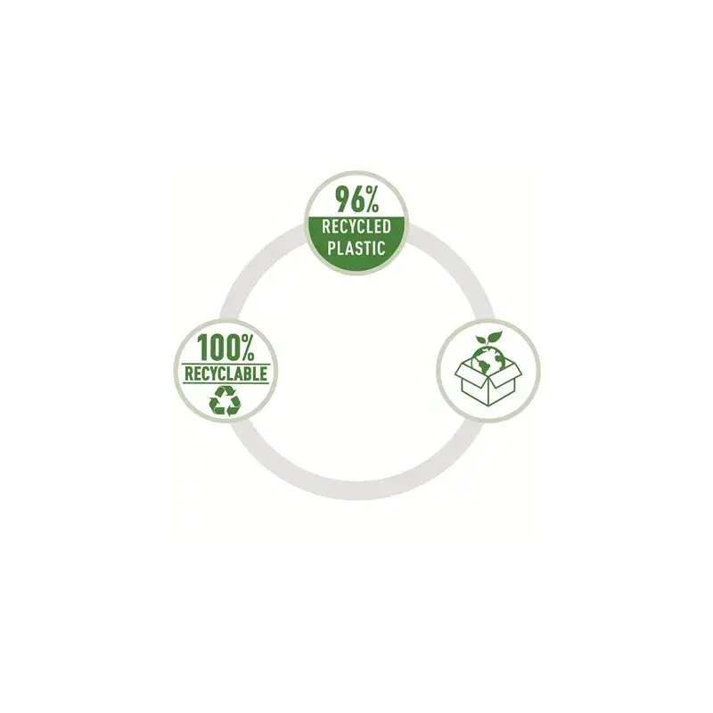 Petrus 210 Recycle Grapadora de Sobremesa - Grapa hasta 25 Hojas - 96% de Plastico Reciclado - Grapado Abierto, Cerrado y Clavad