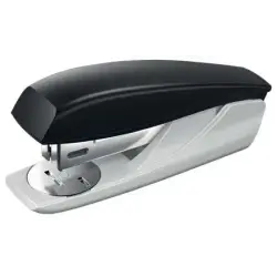 Petrus 210 Grapadora de Sobremesa - Grapa hasta 25 Hojas - Extraegrapas Integrado - Grapado Abierto, Cerrado y Clavado - Color N