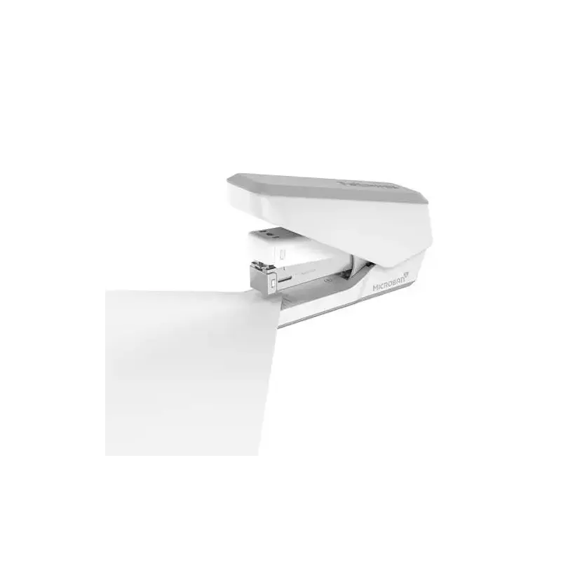 Fellowes LX840 Grapadora con Proteccion Microban - Hasta 25 Hojas - Quitagrapas Extraible - Visor de Grapas - Color Blanco | Aho