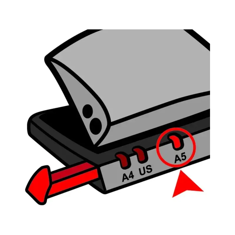 Maped Pack de Grapadora Metalica A3545 + Taladro Metalico A6203 - Grapa hasta 25 Hojas a la Vez - Admite Grapas 24/6 y 26/6 - Pe