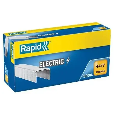 Rapid Strong 44/7 Electric Caja de 5000 Grapas 44/7 - Hasta 70 Hojas - Alambre Reforzado Galvanizado | Ahorro Imprimiendo