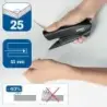 Rapid Eco Grapadora de Sobremesa 24/6, 26/6 - Grapa hasta 25 Hojas - Grapado Plano y Clavado - Fabricado con un 74% de Plastico