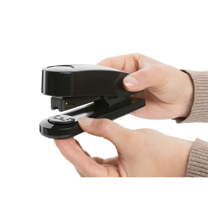 Novus B4 re+new Grapadora de Sobremesa - Fabricada con Plastico Reciclado - Hasta 40 Hojas - Grapado Abierto, Cerrado y Clavado