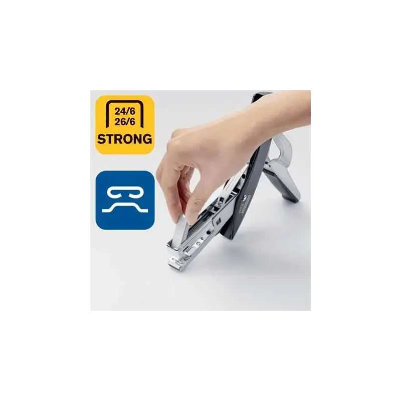 Rapid ECO Grapadora de Tenaza - Fabricadas con un 81% de Plastico Reciclado - Hasta 20 Hojas - Para Grapas 24/6, 26/6 - Grapado
