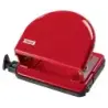 Petrus 52 Taladro Perforador Clasico Metalico - Hasta 20 Hojas - Marcas de Formato - Facil Vaciado - Punzones 5.5mm - Color Rojo