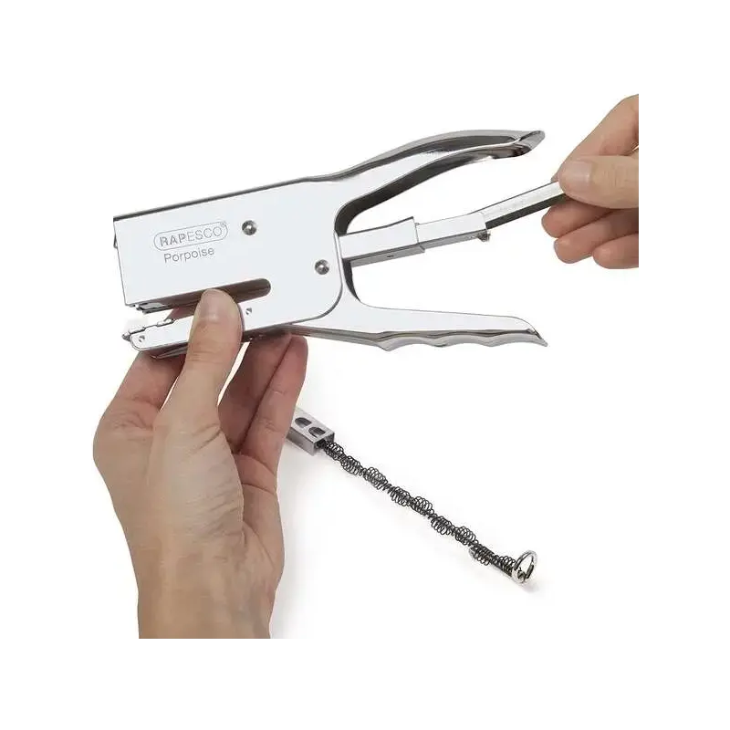 Rapesco Porpoise Grapadora Metalica de Tenaza - Hasta 40 Hojas con Grapas de 8mm - Grapas 26/6-8mm, 24/6-8mm - Grapado Cerrado |
