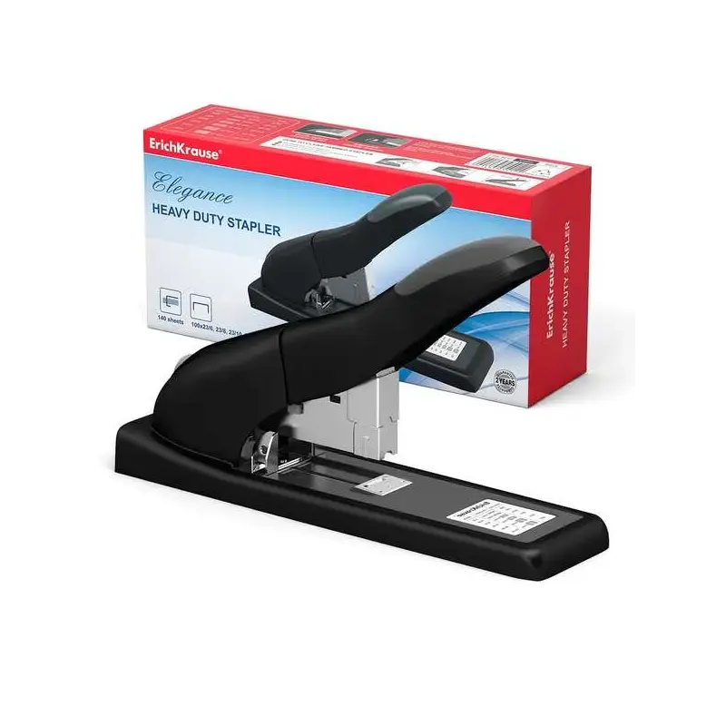 Erichkrause Elegance - Grapadora Degruesos Nº23 - Alta Resistencia - Mecanismo de Acero - Color Negro | Ahorro Imprimiendo