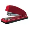 Petrus 226 Grapadora Metalica + Caja de 200 Grapas - Hasta 30 Hojas - Grapado Cerrado, Abierto y Clavado - Color Rojo | Ahorro I