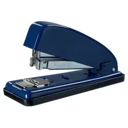 Petrus 226 Grapadora Metalica + Caja de 200 Grapas - Hasta 30 Hojas - Grapado Cerrado, Abierto y Clavado - Color Azul | Ahorro I