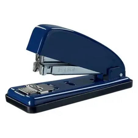 Petrus 226 Grapadora Metalica + Caja de 200 Grapas - Hasta 30 Hojas - Grapado Cerrado, Abierto y Clavado - Color Azul | Ahorro I