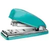 Petrus 226 WOW Grapadora Metalica + Caja de 200 Grapas - Hasta 30 Hojas - Grapado Cerrado, Abierto y Clavado - Color Turquesa Me
