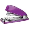 Petrus 226 WOW Grapadora Metalica + Caja de 200 Grapas - Hasta 30 Hojas - Grapado Cerrado, Abierto y Clavado - Color Violeta Met