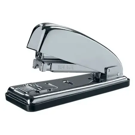 Petrus 230C Grapadora Metalica Retro - Hasta 30 Hojas - Grapado Cerrado, Abierto y Clavado - Color Cromado | Ahorro Imprimiendo
