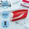 Petrus WOW E-310 Contactless Grapadora Electrica - Hasta 10 Hojas - Grapado Cerrado - Utiliza Grapas Petrus Nº10 - Color Rojo Me
