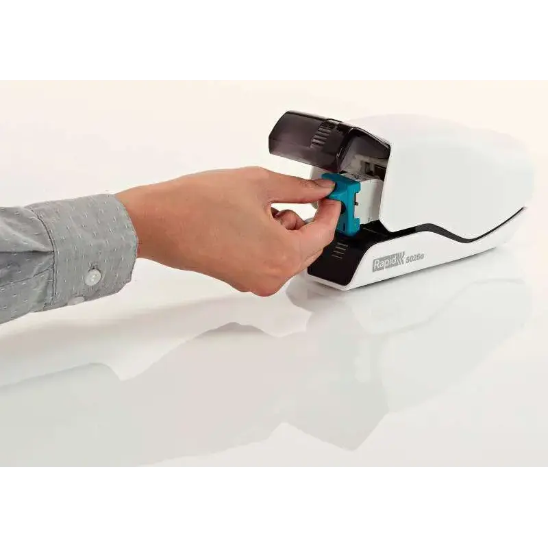 Rapid R5025 Pack de 2 Cartuchos de 1.500 Grapas cada Uno - Grapa hasta 25 Hojas de Papel - Carga Facil - Patentado - Reemplazo d