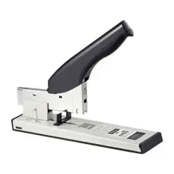 Petrus 1600 Grapadora de Gruesos - Hasta 100 Hojas - Grapado Cerrado - Para Grapas 24, 26 y 27 - Color Gris/Negro | Ahorro Impri