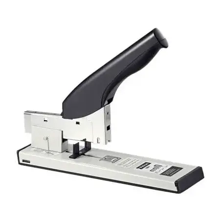 Petrus 1600 Grapadora de Gruesos - Hasta 100 Hojas - Grapado Cerrado - Para Grapas 24, 26 y 27 - Color Gris/Negro | Ahorro Impri