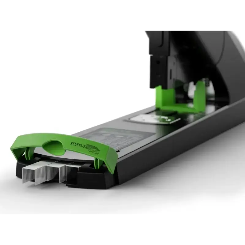 Novus B 56 re+new Grapadora de Gruesos - Fabricada con Plastico Reciclado - Hasta 200 Hojas - Grapado Cerrado con Sistema Bypass