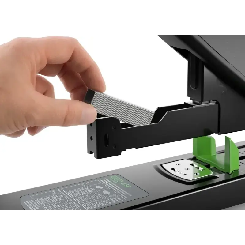 Novus B 56 re+new Grapadora de Gruesos - Fabricada con Plastico Reciclado - Hasta 200 Hojas - Grapado Cerrado con Sistema Bypass