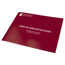 Dohe Libro de Subcontratacion Din A4 Apaisado Gallego/Castellano - 10 Hojas Numeradas - Hojas Autocopiativas | Ahorro Imprimiend