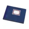 Dohe Cuaderno Cartone Rayado Horizontal de 100 Hojas - Cuarto Apaisado - Tapa en Tres Piezas con Lomera de Tela - Interior en Pa