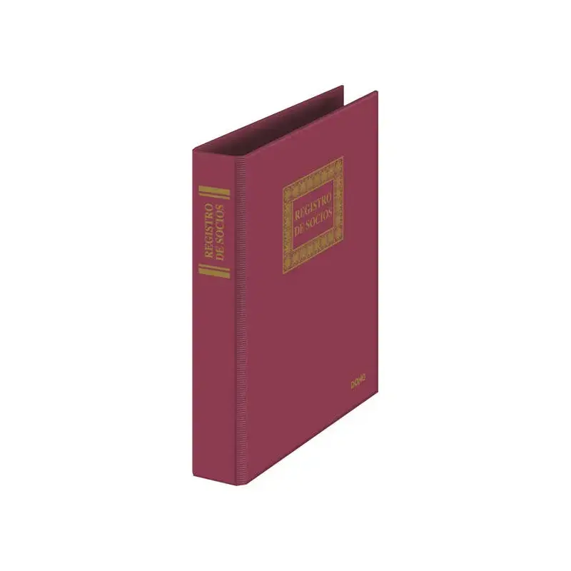 Dohe Libro de PVC Color Burdeos - 100 Hojas Numeradas - 4 Anillas Mixtas de 25mm - Resistente y Duradero | Ahorro Imprimiendo