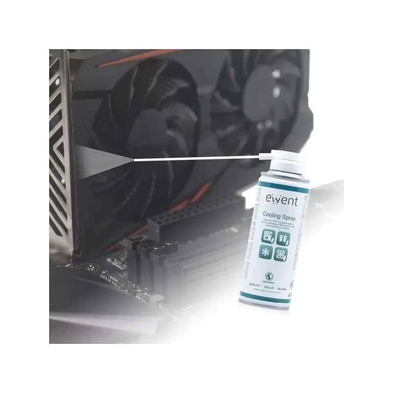 Ewent Spray Refrigerante - Deteccion de Sobrecalentamientos - Limpieza sin Residuos - Color Incoloro | Ahorro Imprimiendo