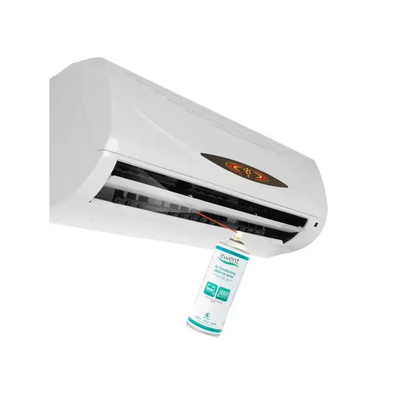 Ewent Spray de Limpieza para Aire Acondicionado - Aerosol de Espuma Activa - Neutraliza Olores - Color Transparente | Ahorro Imp
