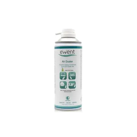 Ewent Spray de Aire Comprimido - Aroma a Manzana - Aplicador para Zonas Dificiles - Color Transparente | Ahorro Imprimiendo