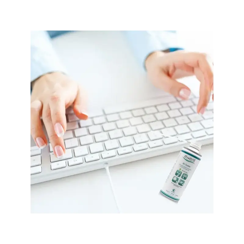 Ewent Spray de Aire Comprimido - Aroma a Manzana - Aplicador para Zonas Dificiles - Color Transparente | Ahorro Imprimiendo