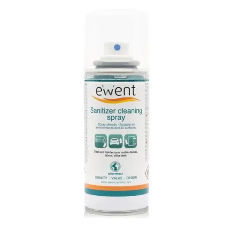 Ewent Spray Desinfectante para Superficies - 400ml - Formula con Detergente - Antiolores - Color Transparente | Ahorro Imprimien