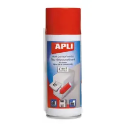 Apli Spray de Aire Comprimido Invertible - 200ml - Presion Extrafuerte para Limpieza Superior - Tubo Alargador para Lugares Difi