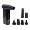 Ewent Pistola de Aire Comprimido - Bomba de Vacio e Inflador - 8 Velocidades -130000 RPM - Bateria de 5000mah - Color Negro | Ah