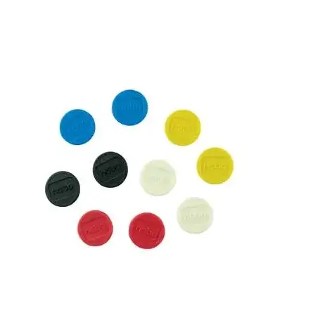Nobo Pack de 10 Imanes Magneticos para Pizarra Blanca - 24mm - Colores Surtidos | Ahorro Imprimiendo