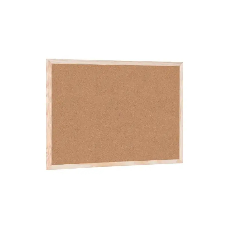 Bi-Office Tablero de Corcho Doble Cara 600x400mm Marco Natural | Ahorro Imprimiendo