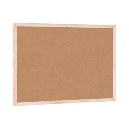 Bi-Office Tablero de Corcho Doble Cara 600x400mm Marco Natural | Ahorro Imprimiendo
