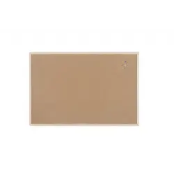 Bi-Office Tablero de Corcho Doble Cara 900x600mm Marco Natural | Ahorro Imprimiendo