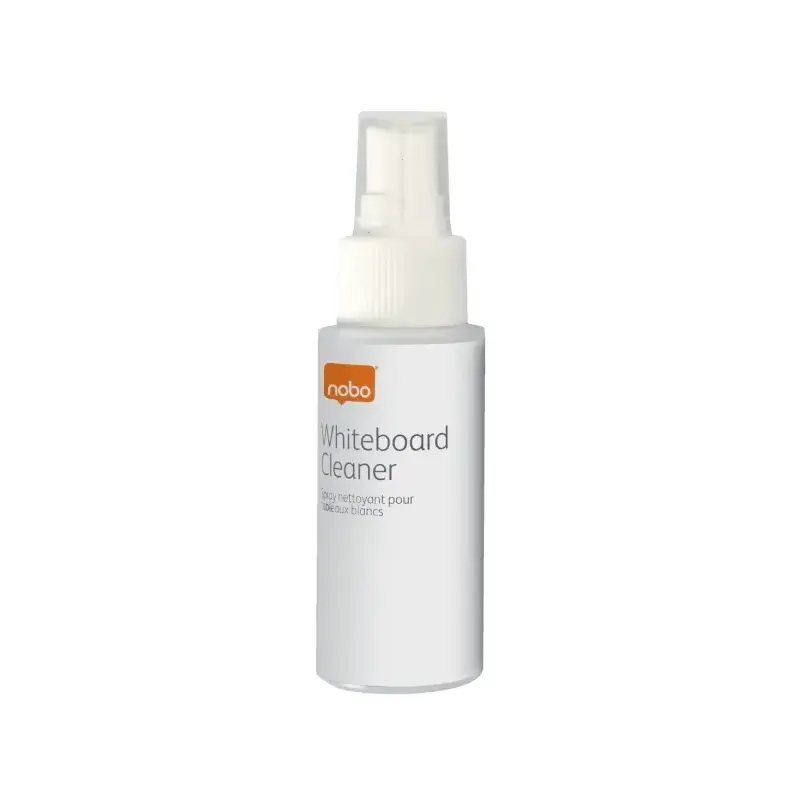 Nobo Pack de Accesorios para Pizarra Blanca - Incluye: 4 Rotuladores Pizarra, Borrador y Spray Limpiador 50Ml - Colores de los R