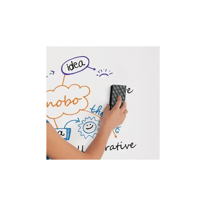 Nobo Pack de Accesorios para Pizarra Blanca - Incluye: 4 Rotuladores Pizarra, Borrador y Spray Limpiador 50Ml - Colores de los R