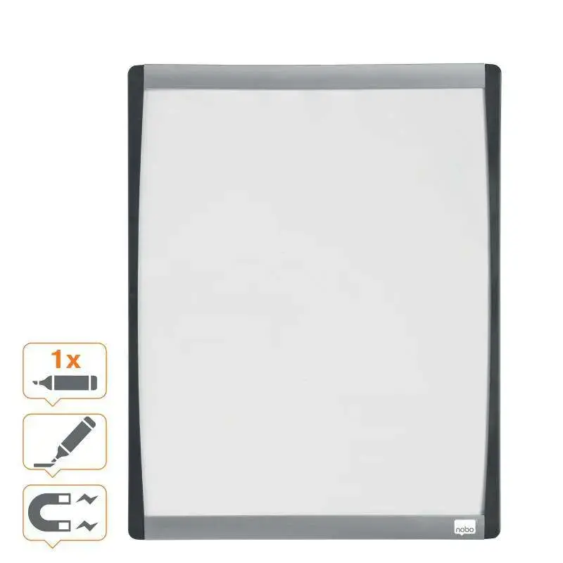 Nobo Pizarra Blanca Magnetica Pequeña con Marco Arqueado 280x335 - Almohadillas Adhesivas e Imanes | Ahorro Imprimiendo